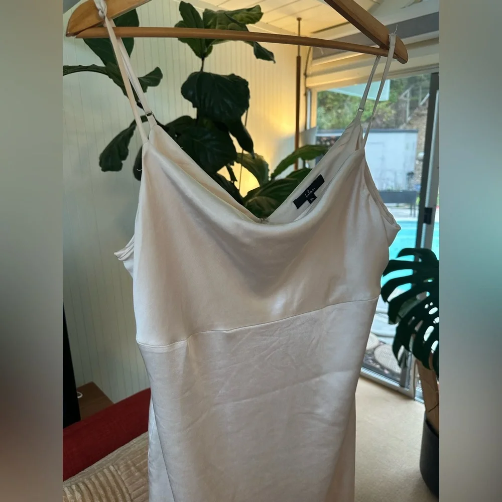 Lulus Satin Maxi Dress - Picture 3 of 6